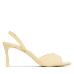 Sandały Aldo. Żółte sandały damskie Aldo, bez wzorów, bez obcasa, na szpilce, bez zapięcia. Za 359.99 zł.