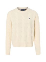 Polo Ralph Lauren sweter z dzianiny z zawartością kaszmiru Kobiety Kaszmir biały, L. Białe swetry nierozpinane damskie Polo Ralph Lauren, l, bez wzorów, z dzianiny, bez kołnierzyka, bez ramiączek. Za 1,199.95 zł.
