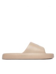 Guess Klapki F6GZ04 BB00F Beżowy. Brązowe klapki męskie Guess, z aplikacjami, z syntetyku, bez zapięcia. Za 179.99 zł.