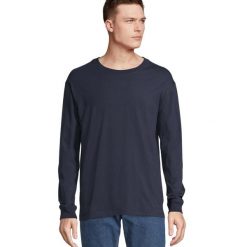 Koszulka Z Długim Rękawem Unisex Pioneer Dla Dorosłych. Niebieskie bluzki damskie SOL'S, s, bez wzorów, sportowe, bez kołnierzyka, bez ramiączek. Za 64.99 zł.