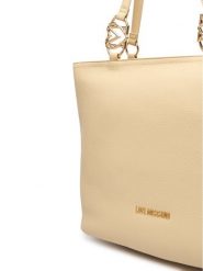 LOVE MOSCHINO Torebka JC4005PP1OLB0129 Beżowy. Brązowe shopperki damskie Love Moschino, bez wzorów, ze skóry, bez dodatków. Za 1,009.00 zł.