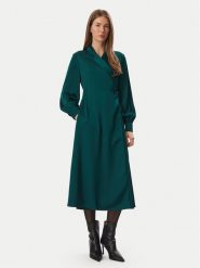 KARL LAGERFELD Sukienka codzienna B4W13009 Zielony ciemny Regular Fit. Zielone sukienki damskie KARL LAGERFELD, na co dzień, bez wzorów, z syntetyku, bez kołnierzyka, bez ramiączek, proste. Za 1,099.00 zł.