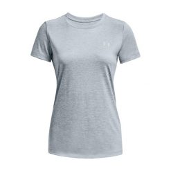 Koszulka treningowa damska Under Armour Tech SSC - Twist. Niebieskie koszulki sportowe damskie Under Armour, xs, bez wzorów, bez ramiączek. Za 66.99 zł.