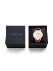 Daniel Wellington Zegarek Classic St. Mawes Horloge DW00100871 Brązowy. Brązowe, analogowe zegarki męskie Daniel Wellington, bez wzorów. Za 909.99 zł.