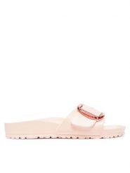 Birkenstock Klapki Madrid Big Buckle Eva 1029632 Różowy. Czerwone klapki damskie Birkenstock, bez wzorów, z syntetyku, bez obcasa, bez zapięcia. Za 249.99 zł.