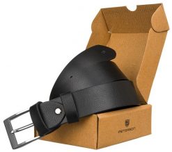 Pasek męski Peterson czarny PU 35 mm PTN 042268-105-PUR BLACK. Czarne paski męskie Peterson, ze skóry ekologicznej. Za 30.00 zł.