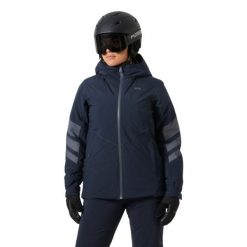 Damska kurtka narciarska Helly Hansen Panorama. Niebieskie kurtki sportowe damskie Helly Hansen, na zimę, bez wzorów, bez ramiączek, bez kaptura, narciarskie. Za 1,238.00 zł.