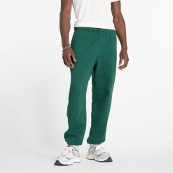 Spodnie męskie New Balance MP41508NWG – zielone. Zielone spodnie sportowe męskie New Balance, m, bez wzorów, z bawełny. Za 199.99 zł.