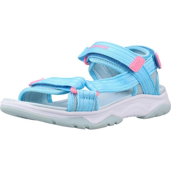 Sandały SKECHERS TREAD SEEKER Niebieski. Niebieskie sandały damskie Skechers, bez wzorów, z syntetyku, bez obcasa, bez zapięcia. Za 157.99 zł.