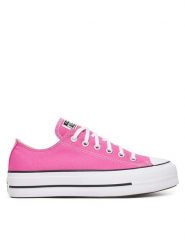 Converse Trampki Chuck Taylor All Star Lift Platform A16104C Różowy. Czerwone trampki i tenisówki damskie Converse, bez wzorów, z materiału, bez zapięcia. Za 399.99 zł.