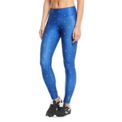 Legginsy sportowe Reebok LTHS AB2362. Niebieskie legginsy damskie Reebok, bez wzorów, z elastanu. Za 99.00 zł.