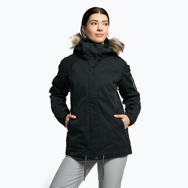 Kurtka snowboardowa damska ROXY Meade. Czarne kurtki sportowe damskie Roxy, na zimę, xs, bez wzorów, bez ramiączek, bez kaptura, narciarskie. W wyprzedaży za 819.90 zł.