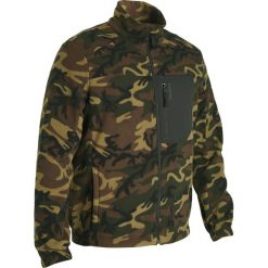 Polar outdoor Solognac 500 camo. Zielone bluzy sportowe męskie SOLOGNAC, m, bez wzorów, z bawełny, bez kaptura, outdoorowe. Za 99.99 zł.