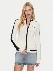 Guess Bluza V5GQ01 Z3D60 Beżowy Regular Fit. Brązowe bluzy damskie Guess, s, z aplikacjami, z wiskozy, bez ramiączek, bez kaptura. Za 299.99 zł.