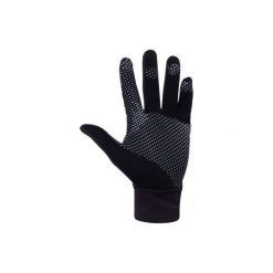 Rękawiczki Thermic. Czarne rękawiczki męskie ARTENGO, bez wzorów, z bawełny. Za 29.99 zł.
