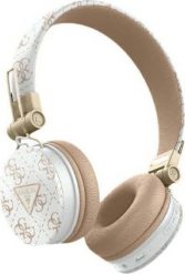 Słuchawki Guess Guess Bluetooth ENC GUBH70E4PTMH on-ear headphones white 4G Triangle Round Shape. Białe słuchawki bezprzewodowe Guess. Za 217.37 zł.