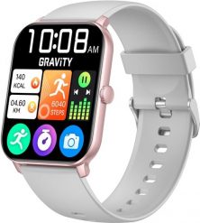 Smartwatch Gravity GT36-2 Szary (GT36-2). Szare zegarki smartwatch Gravity, bez wzorów. Za 169.90 zł.