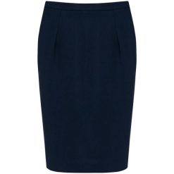 Damska prosta spódnica Kariban Premium. Niebieskie spódnice damskie KARIBAN, na co dzień, bez wzorów, eleganckie, proste. W wyprzedaży za 269.50 zł.
