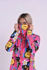 Komin Trippy Hippy. Brązowe szaliki męskie OOSC, bez wzorów, z elastanu. Za 98.99 zł.