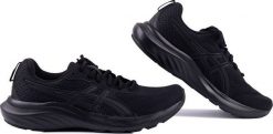 Buty męskie Asics Gel Contend 9 czarne 1011B881 003 45. Czarne buty sportowe męskie Asics, bez wzorów, bez zapięcia. Za 303.47 zł.