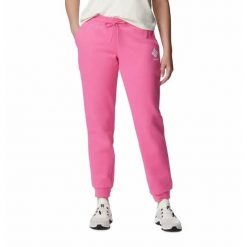 Spodnie Dresowe Damskie Columbia Logo II Jogger. Czerwone spodnie dresowe damskie Columbia, bez wzorów, z dresówki, sportowe. Za 137.99 zł.