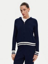 Fracomina Kardigan FJ25ST7003K41601 Granatowy Regular Fit. Niebieskie kardigany damskie Fracomina, l, bez wzorów, z wiskozy, bez kołnierzyka. Za 379.99 zł.
