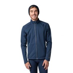 Kurtka męska Rossignol Poursuite. Niebieskie kurtki męskie Rossignol, m, bez wzorów, bez kaptura. Za 649.99 zł.