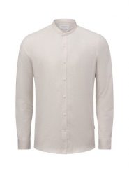 Lindbergh koszula casual Mężczyźni Comfort Fit Bawełna beżowy, XXL. Brązowe koszule męskie Lindbergh, m, bez wzorów, z bawełny, casualowe, bez kołnierzyka, bez ramiączek. Za 249.95 zł.