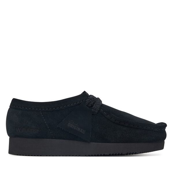 Półbuty Clarks. Czarne półbuty damskie Clarks, bez wzorów, bez obcasa, na płaskiej podeszwie, bez zapięcia. Za 403.99 zł.