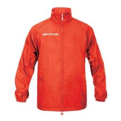 Męska Ocieplana Kurtka Przeciwdeszczowa Basico. Czerwone kurtki męskie Givova, m, bez wzorów, z puchu, sportowe, bez kaptura. Za 82.99 zł.