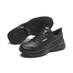 Damskie buty sportowe Cilia Mode PUMA Black Silver Gray. Czarne obuwie sportowe damskie Puma, bez wzorów, bez zapięcia, trekkingowe. W wyprzedaży za 259.00 zł.