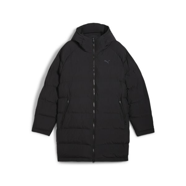 Męska parka z jednolitego materiału PUMA Black. Czarne parki męskie Puma, m, bez wzorów, sportowe, bez kołnierzyka, bez kaptura. Za 536.99 zł.