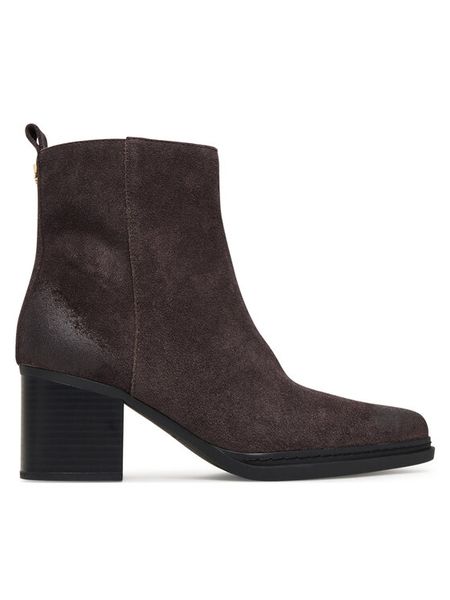 MICHAEL Michael Kors Botki Lex 40F5LXME5S Brązowy. Brązowe botki damskie MICHAEL Michael Kors, bez wzorów, ze skóry, bez obcasa, na słupku, bez zapięcia. Za 769.99 zł.