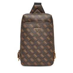 Saszetka Guess. Brązowe saszetki i nerki męskie Guess, z aplikacjami. Za 279.99 zł.