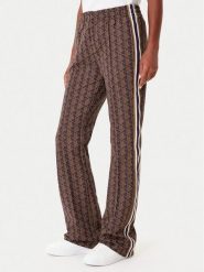 Lacoste Spodnie dresowe XF9313 Brązowy Regular Fit. Brązowe spodnie dresowe damskie Lacoste, bez wzorów, z bawełny. Za 659.99 zł.