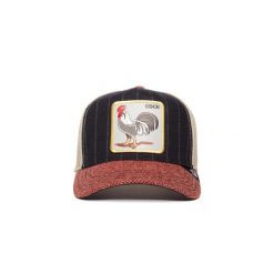 Czapka z daszkiem Goorin Bros. Moon Rooster Cock Trucker 101-1486-NVY. Niebieskie czapki damskie Goorin Bros, bez wzorów. Za 227.99 zł.