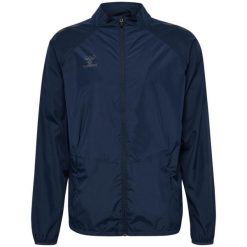 Kurtka wodoodporna Hummel Pro. Niebieskie kurtki męskie Hummel, bez wzorów, sportowe, bez kaptura. Za 284.00 zł.