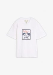 T-shirt z czystej bawełny organicznej. Białe t-shirty damskie bonprix, bez wzorów, z bawełny, bez kołnierzyka, bez ramiączek. Za 19.99 zł.