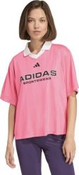 Adidas Koszulka damska adidas Tiro Q4 różowa JN2747 XL. Czerwone bluzki damskie Adidas, xl, bez wzorów, bez kołnierzyka, bez ramiączek. Za 192.99 zł.