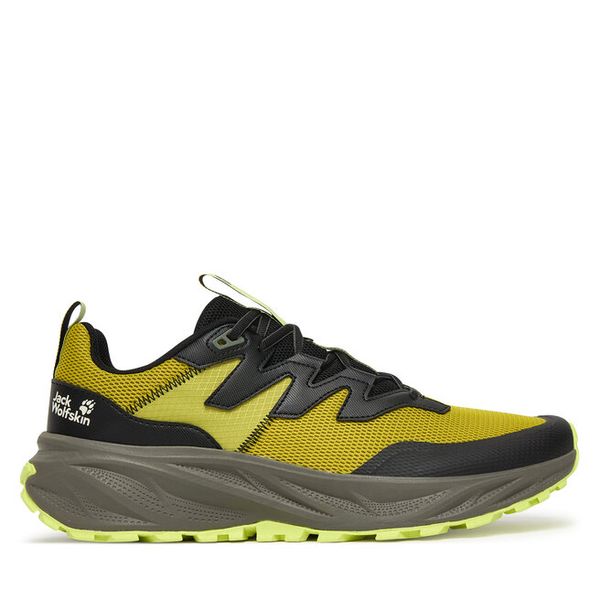 Trekkingi Jack Wolfskin. Żółte buty zimowe męskie Jack Wolfskin, bez wzorów, bez obcasa, bez zapięcia. Za 449.99 zł.
