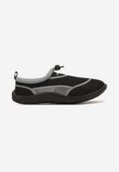 Czarno-Szare Buty Sportowe z Elastyczną Podeszwą Namsilie. Czarne buty sportowe męskie Born2be, bez wzorów, bez zapięcia. Za 34.99 zł.
