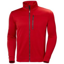 Kurtka polarowa męska Helly Hansen Crew Fleece Jacket. Czerwone kurtki sportowe męskie Helly Hansen, m, bez wzorów, z polaru, bez kaptura, trekkingowe. Za 476.99 zł.