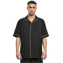Koszula do gry w kręgle Urban Classics. Czarne koszule męskie Urban Classics, m, bez wzorów, z materiału, klasyczne, bez kołnierzyka, bez ramiączek. Za 147.30 zł.