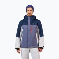 Kurtka narciarska męska Rossignol Velika Insulated. Niebieskie kurtki sportowe męskie Rossignol, na zimę, m, bez wzorów, bez kaptura, narciarskie. Za 1,249.00 zł.