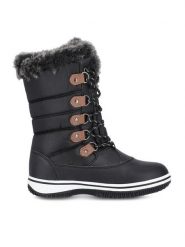 MOLS Śniegowce M244393 Czarny. Czarne śniegowce damskie MOLS, z materiału, bez zapięcia. Za 199.99 zł.