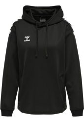 Bluza do piłki ręcznej damska Hummel Core XK z kapturem. Niebieskie bluzy damskie Hummel, xs, bez wzorów, z materiału, eleganckie, bez ramiączek, z kapturem. Za 168.65 zł.