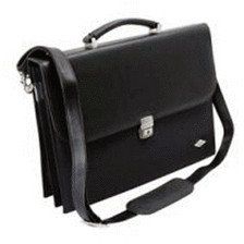 Wedo Ladies Flap-Over Briefcase Torba damska Czarny. Czarne torby na laptopa damskie Wedo, bez wzorów. Za 433.99 zł.
