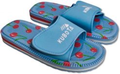 Piankowe klapki Kubota - Rzep Rozmiar 38 - Wiśnie. Klapki męskie Kubota, bez wzorów, bez zapięcia. Za 49.99 zł.