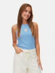 Vero Moda Top Nira 10341982 Niebieski Slim Fit. Niebieskie topy damskie Vero Moda, l, bez wzorów, z bawełny, bez kołnierzyka, bez ramiączek. Za 89.99 zł.