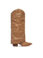 Steve Madden Kowbojki Stagecoach 11005660 Brązowy. Brązowe botki damskie Steve Madden, bez wzorów, ze skóry, bez obcasa, na słupku, bez zapięcia. Za 1,069.00 zł.